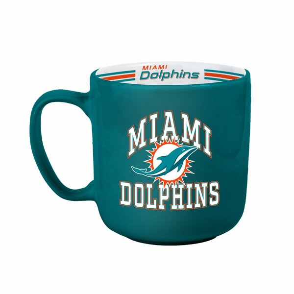 Logo Brands Miami Dolphins 15oz Stripe Mug 617-C15SM